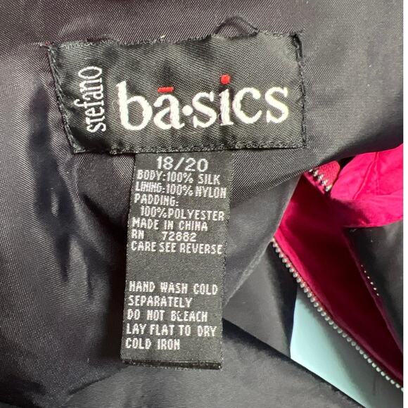 Stefano 100% Silk Vest Plus Size 18 20 Lightweight Pink Quilted Sleeveless Zip - Picture 3 of 4